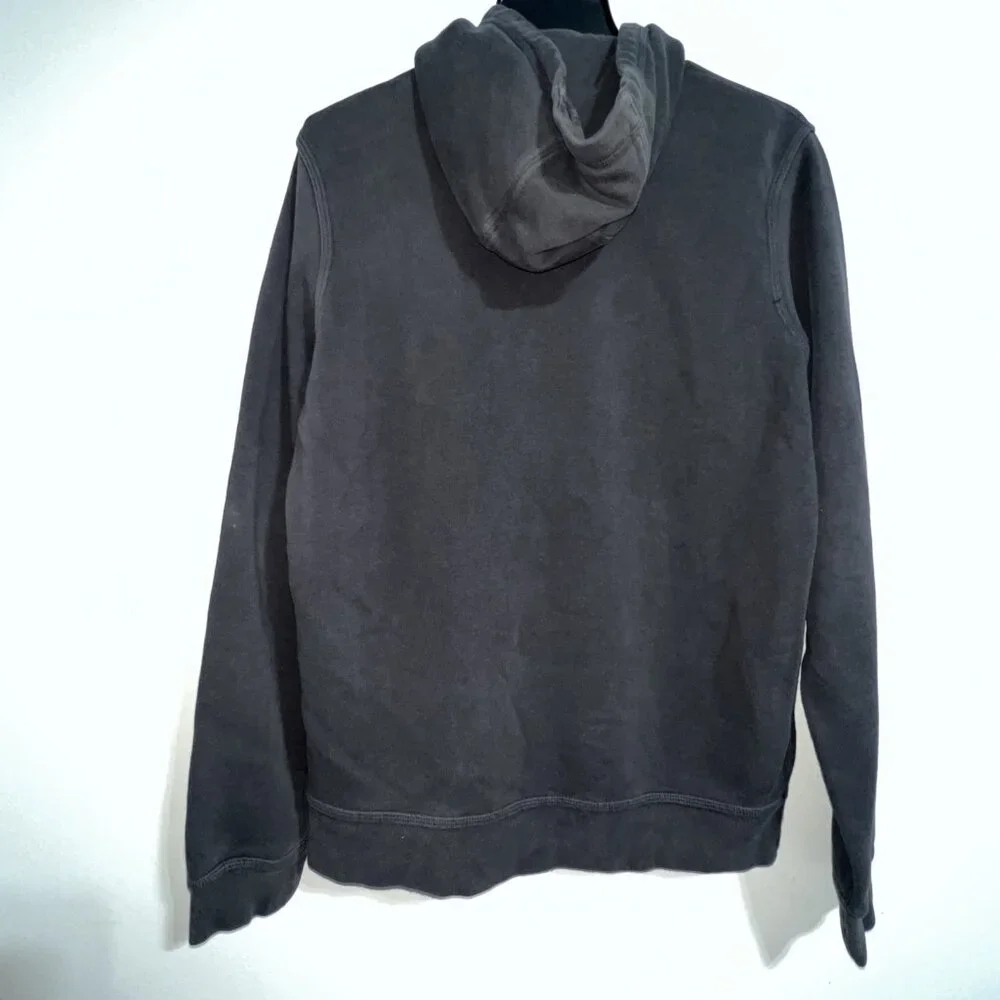 NIKE Hoodie Men’s M Gray /Neon Green Pullover Spell Out Big‎ Logo